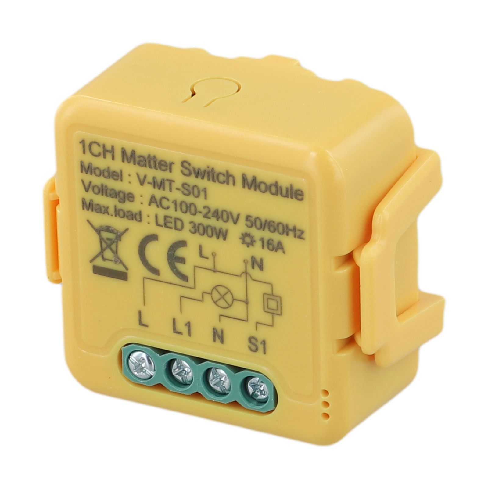 Smart Home Yellow - 16A Sakelar Relai untuk Rumah Pintar,