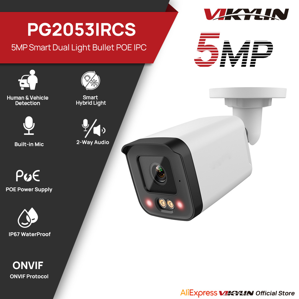 Smart Home Microsoft - Kamera Keamanan IP VIKYLIN 5MP, Cerdas,