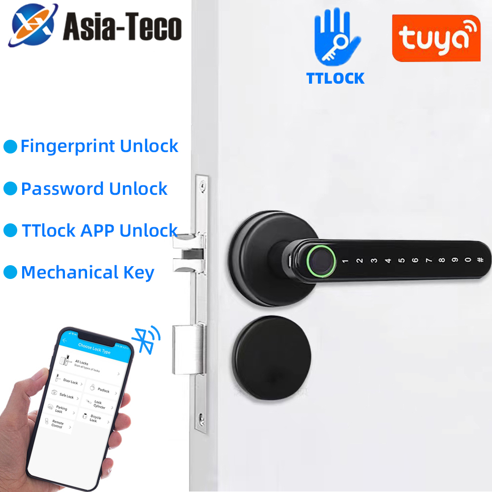 Smart Home Door Lock - TTLock Kunci Sidik Jari Bluetooth Cerdas
