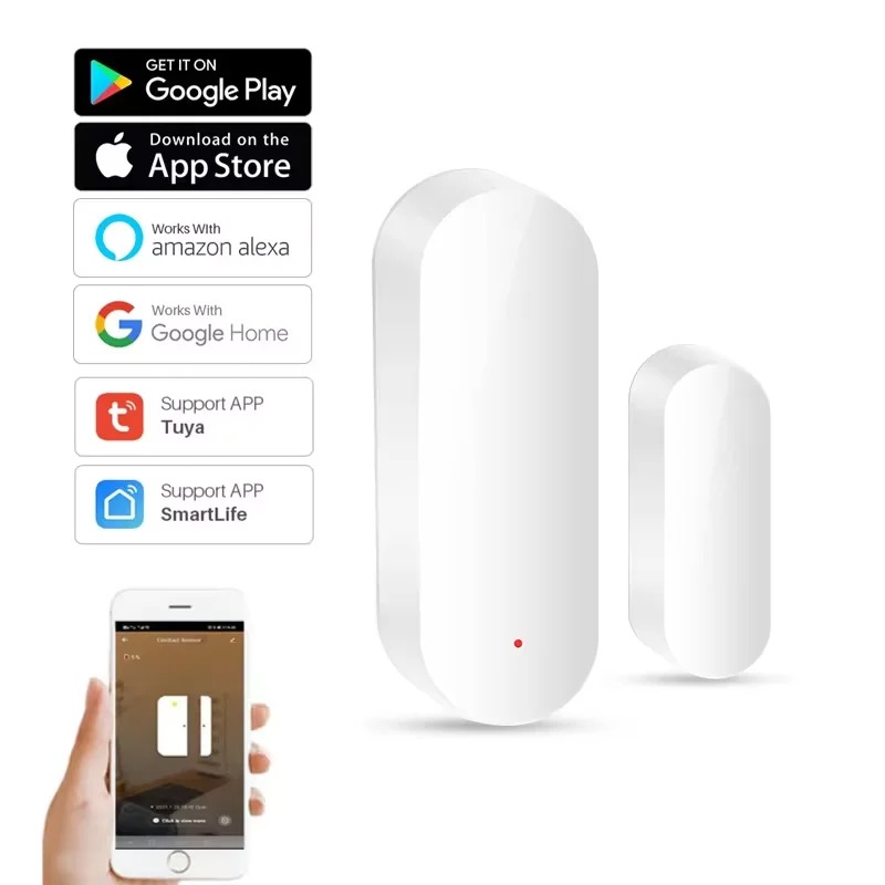Wireless Door Sensor - Tuya Smart WiFi Sensor Pintu Rumah