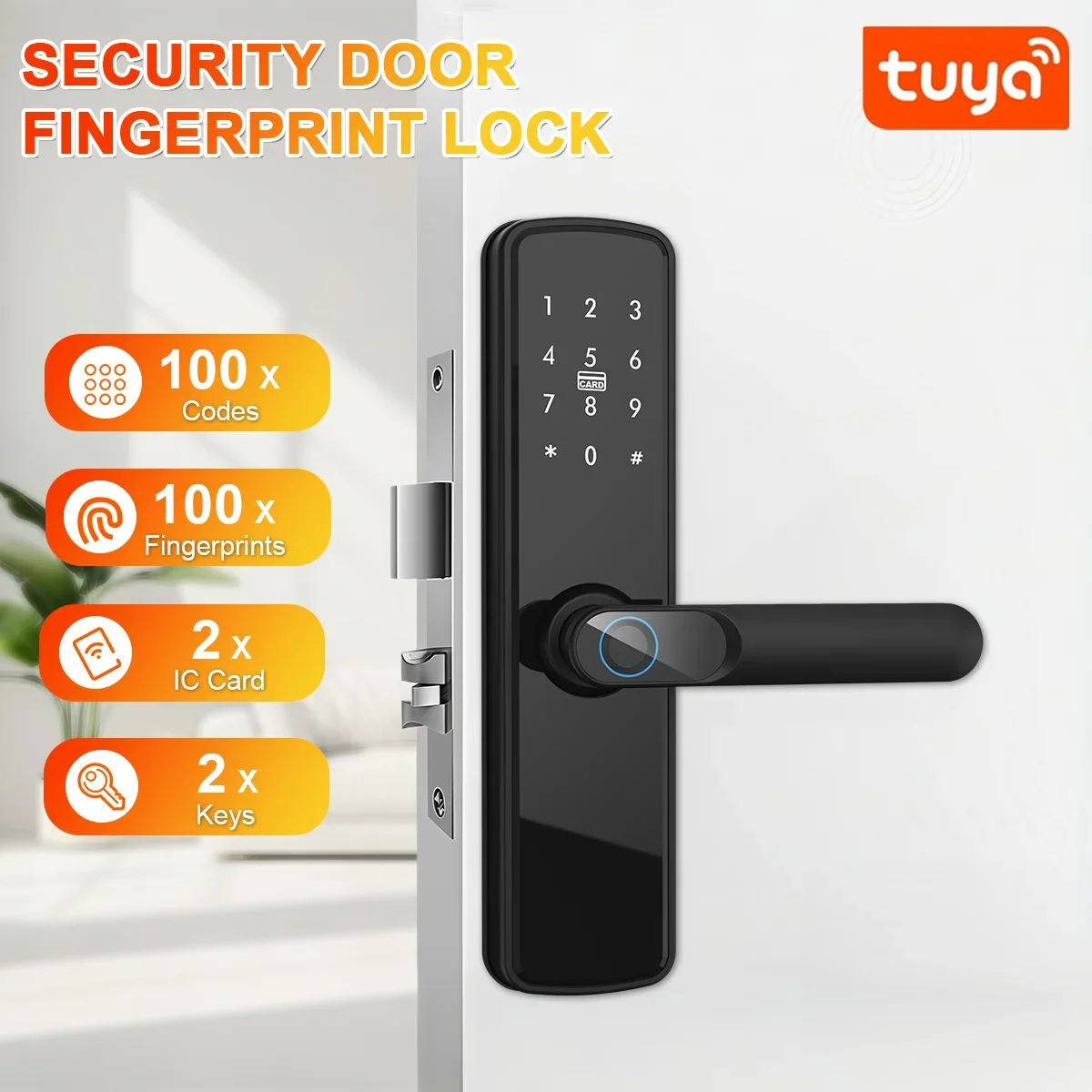 Smart Home Door Lock - Kunci Pintu Pintar Tuya dengan Fitur