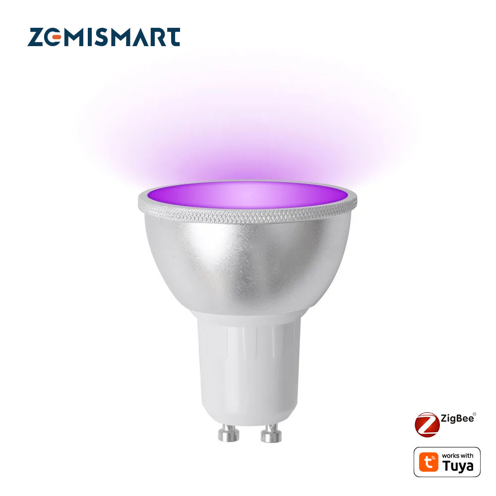 Smart Home Plus - Zemismart Zigbee GU10 bohlam LED cerdas,