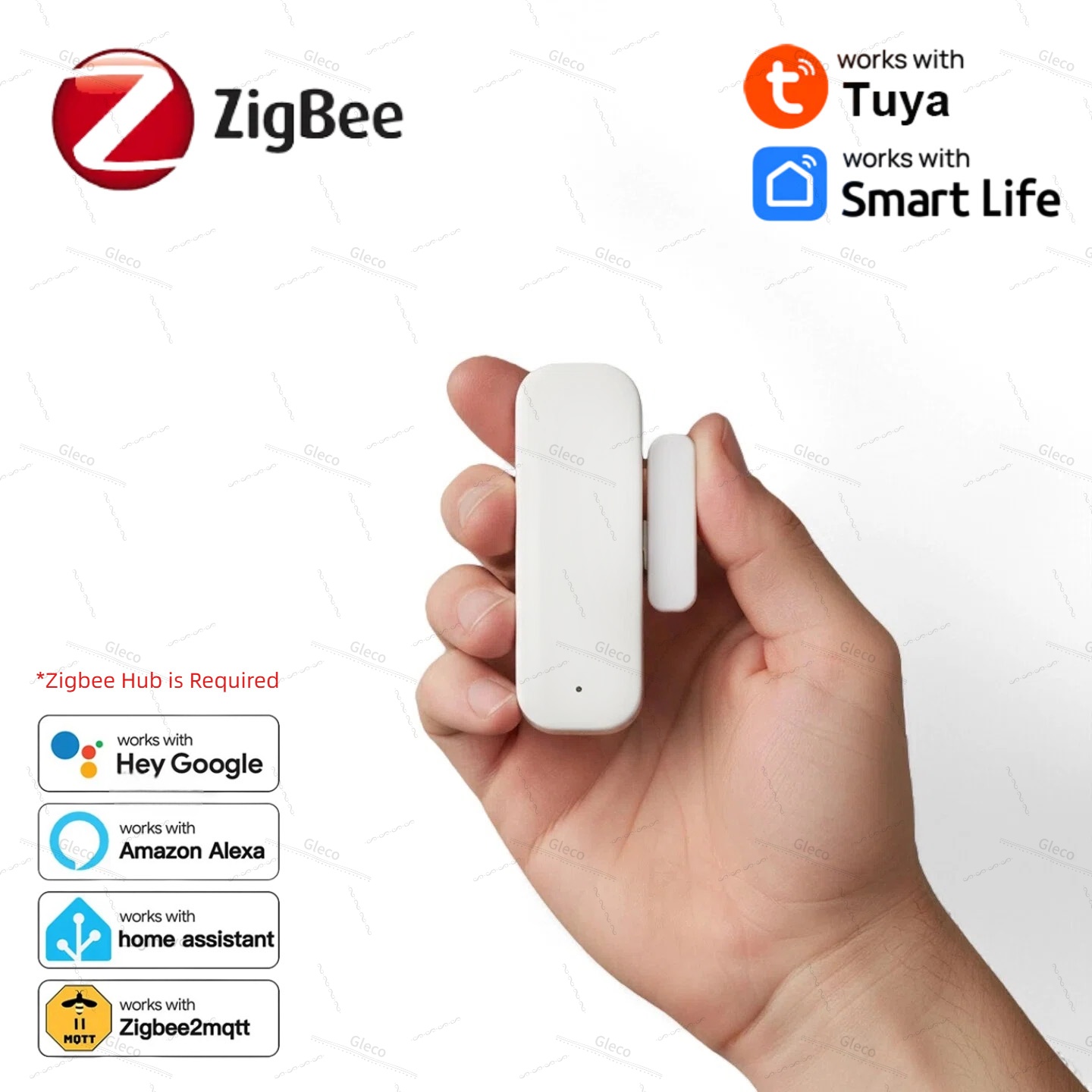 Wireless Door Sensor - Tuya Zigbee Sensor Pintu Jendela Alarm