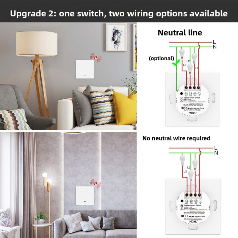 MOES Tuya ZigBee Tombol Saklar - Universal Remote Smart Home ulasan dan harga