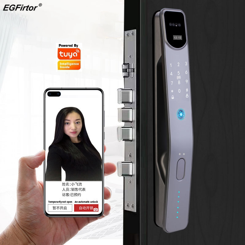 Tuya kunci pintu pintar sidik  - Smart Home Door Lock ulasan dan harga