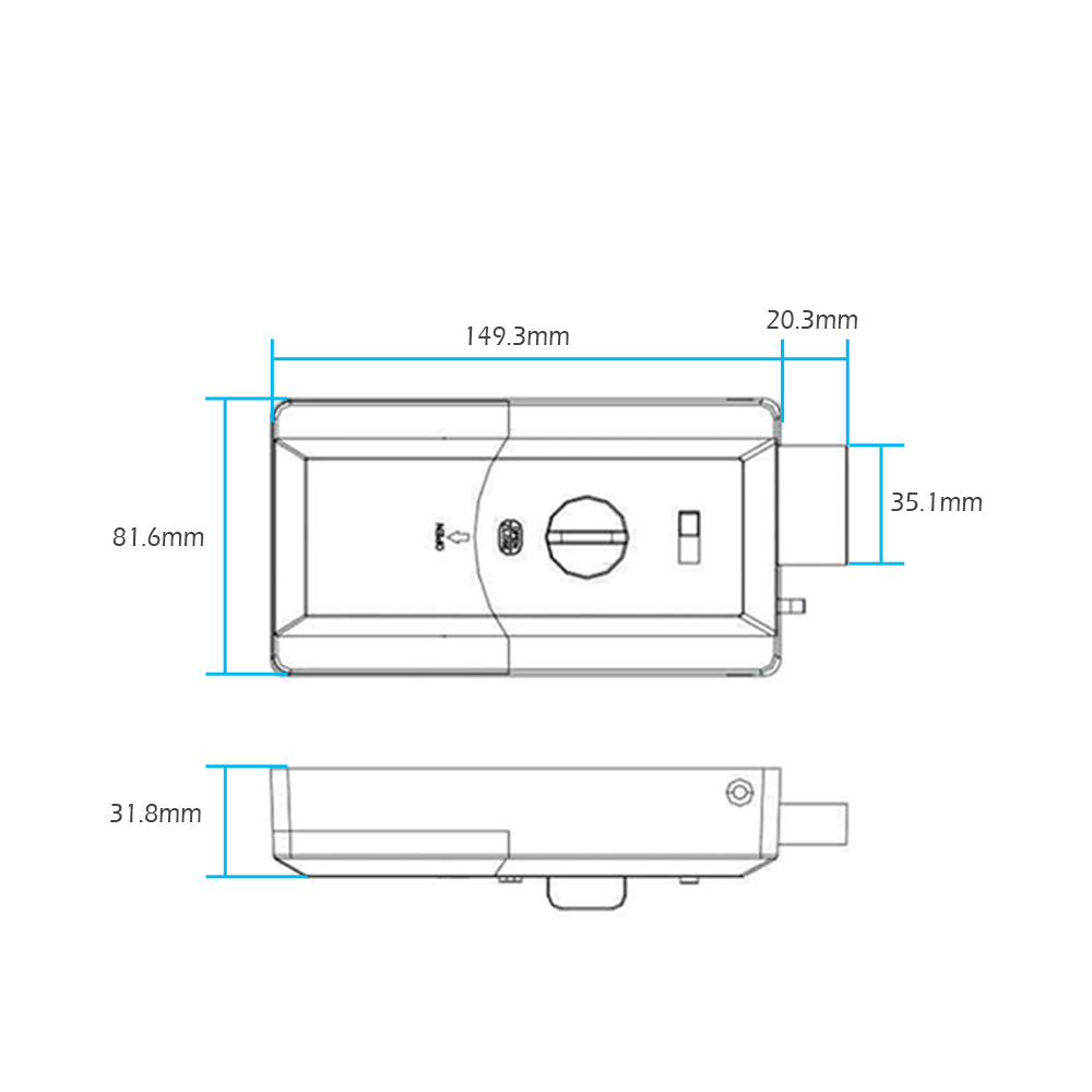 Tahan Air Smart Pintu Rim Kunc - Smart Home Door Lock ulasan dan harga