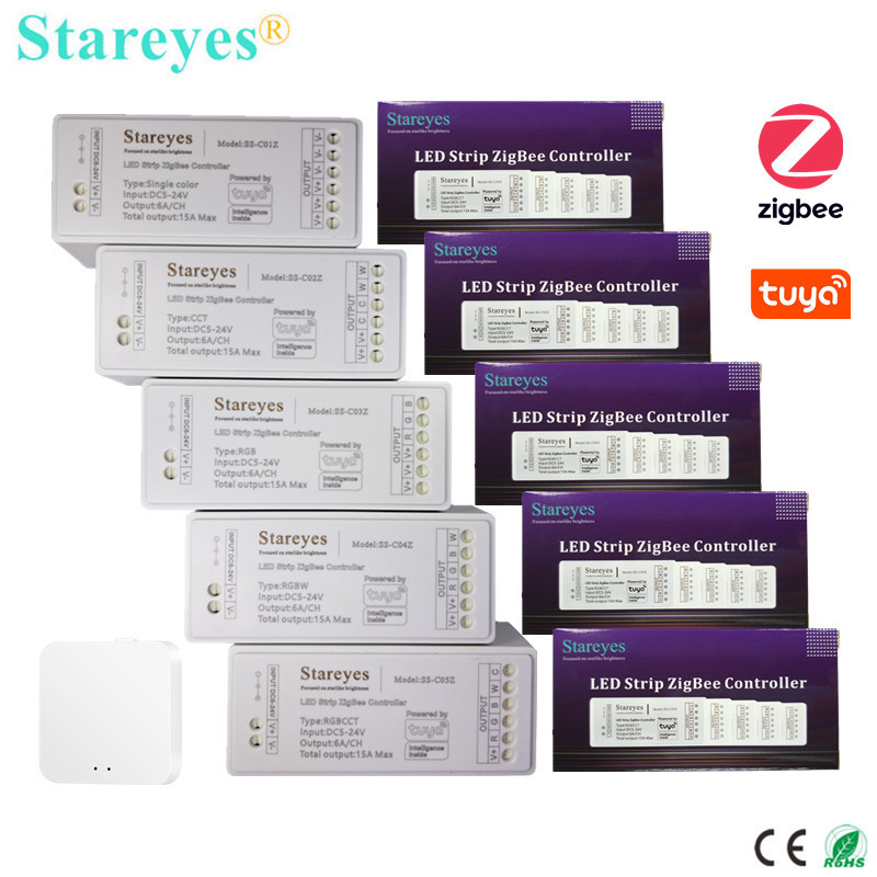 Strip LED Cerdas Tuya Zigbee P - Smart Home Hub 2 ulasan dan harga